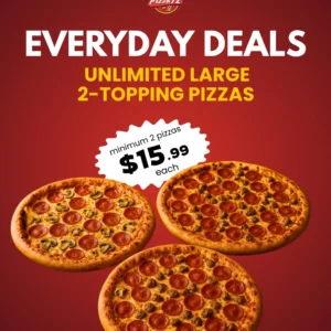 Deal-1 Unlimited Large 2-Topping Pizzas — Everyday Deal